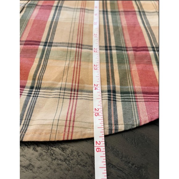 Southern Lady Button Up Long Sleeve Plaid Shirt - Sz M - Picture 6 of 7